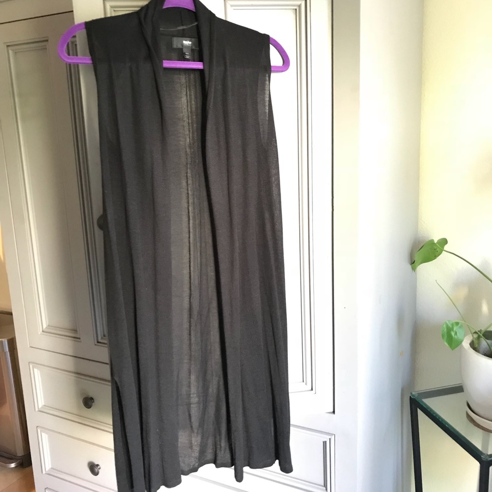 Massimo Black Sleeveless Cardigan/Vest